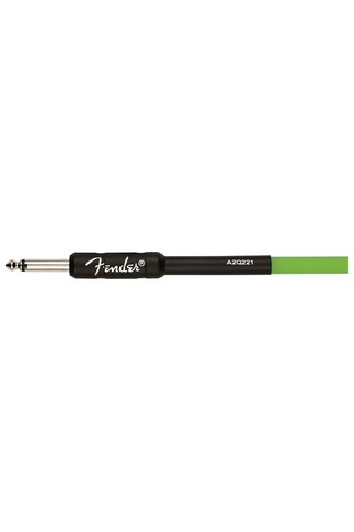 Fender 3 Metre Professional Glow İn The Dark Cable 3 Metre Yeşil Kablo