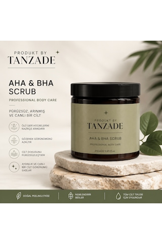 Produkt By Tanzade Aha & Bha Vücut Peeling Scrub 250 Ml Produkt By Tanzade Aha & Bha Vücut Peeling Scrub 250 Ml