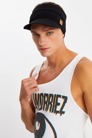 Erkek Uv Koruyuculu %100 Pamuklu Penye Tenis Golf Stil Vizör Şapka Siperlik - Tek Ebat / Siyah Siyah