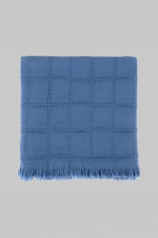 Sarev Vesemir Mavi %100 Pamuk Throw 130x170 Cm Mavi