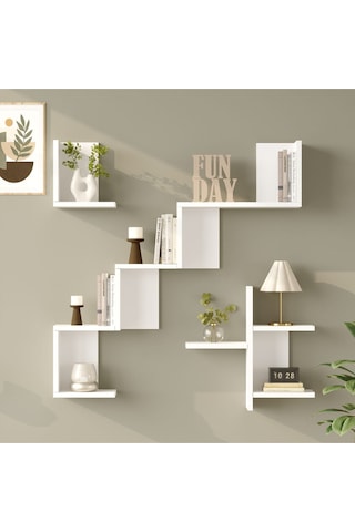 Wall 27 Duvar Rafı Beyaz Wal27-w Beyaz