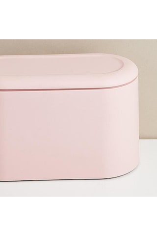 Homyl Şık Banyo Çöp Kovası Masa İçin Küçük , Pembe Pembe