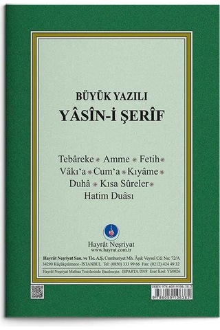 41 Yasin-i Şerif Cüzü Çanta Boy (Büyük Yazılı)