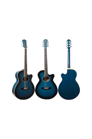 Extreme Xa35bls Akustik Gitar Mavi Burst Çelik Tel Dengeli Ak