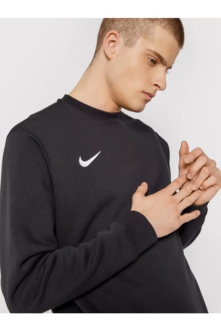 Nike Hoodie Fleece Park20 Crew Siyah Şardonlu Erkek Sweatshirt Siyah