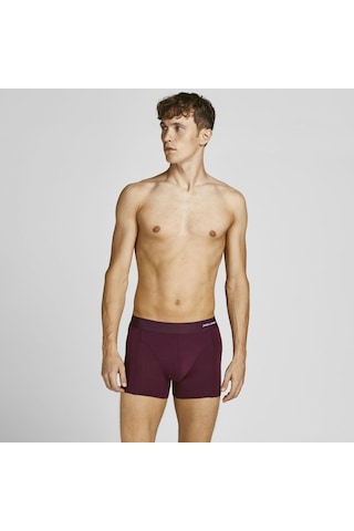 Jack & Jones 12198852 Bambu Erkek Boxer 3'lü Bordo