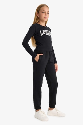 Defacto Standart Fit Basic Düz Beli Lastikli Okul Kız Çocuk Jogger Eşofman Altı Y1226a625aubk81 - Siyah