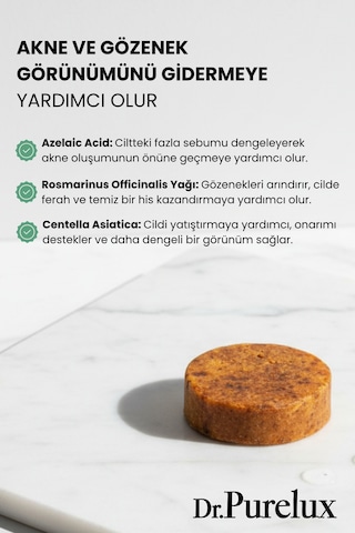 Siyah Nokta Karşıtı Peeling Etkili Süngerli Sabun Hızlı Maske Kabak Lifi - Lavanta