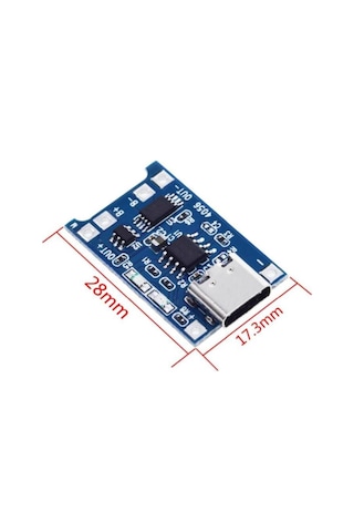 Tp4056 1a Lipo Li-on Pil Şarj Devresi Type C Sarj Korumalı