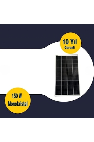 Gesper Energy 150w Watt Monokristal Güneş Paneli 12v 36 Hücre