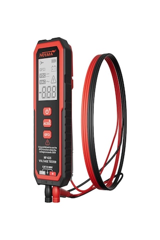 Noyafa Nf-823 Ac/dc Voltaj Dedektörü 100mv-610v Gfcı Led Işıklı Test Kalemi