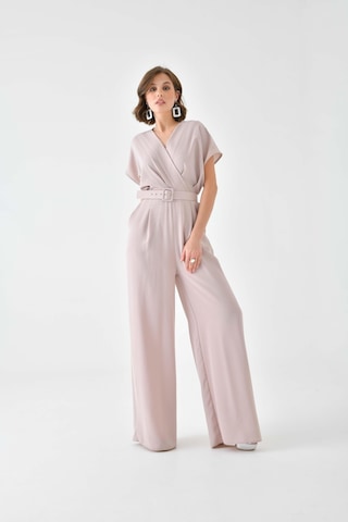 Ftz Women Kadın Kemerli Tulum Beige 30724-beige Bej