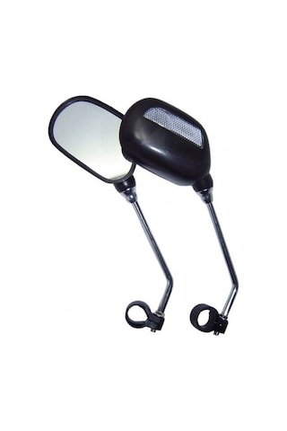 Bisiklet Ayna Kelepçeli Reflektörlü Jy 102 Siyah