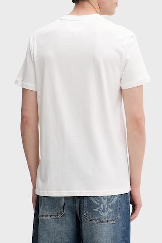 Tommy Jeans Logolu Pamuklu Regular Fit Bisiklet Yaka T Shirt Erkek T Shirt Dm0dm22548 Ybl Beyaz
