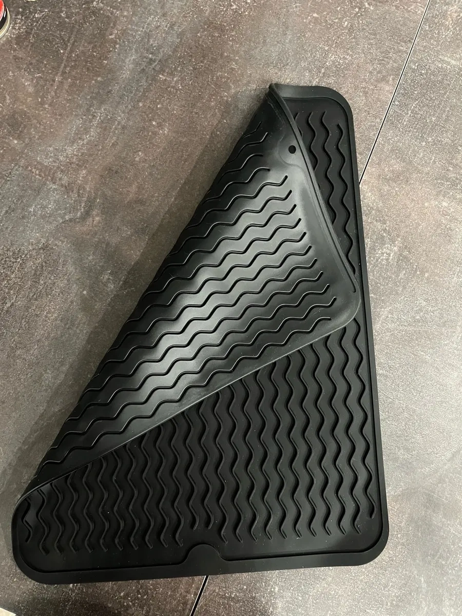 Kıtcon Shop Silikon Bulaşık Kurutma Matı 302406261 Siyah