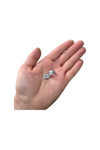 No:2 Tekli Sac Kablo Kroşe 14mm Demir Köprü Metal Boru Tutma Bağlama Kelepçesi -20adet