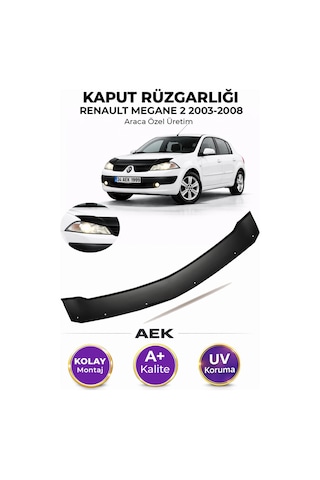 Renault Megane 2 Kaput Rüzgarlığı 2004-2010 Renault Megane 2 Kaput Rüzgarlığı 2004-2010