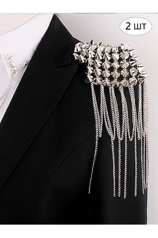 Blucome Takı Kolyesi Epoleti Kıyafetler, Elbise Ve Ceketler İçin Epoleti 135702627 Gri