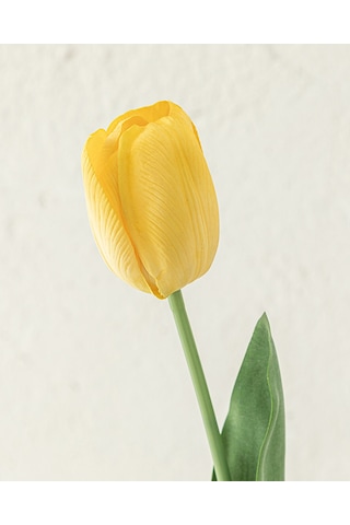 English Home Tulip Garden Tek Dal Yapay Çiçek Sarı