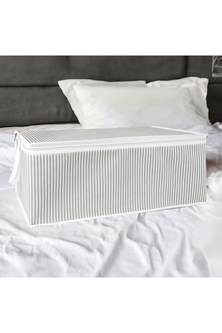 Pazar Kapısı Baza Altı Düzenleyici Kumaş Hurç 50 X 30 X 20 3 Adet Gri
