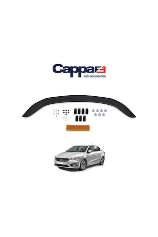 Cappafe Fiat Egea Ön Kaput Koruyucu Rüzgarlık 4Mm Abs 2015-›