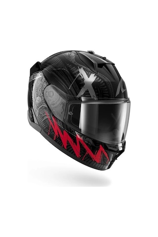 D-skwal 3 Shıever Kapalı Kask Motozilla Kırmızı
