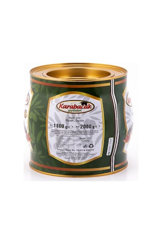 Karabacak Siyah Zeytin Jumbo Boy 2 Kğ Teneke