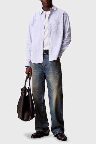 Calvin Klein Erkek Gömlek Lv04rf104g Cbe Mavi MAVİ