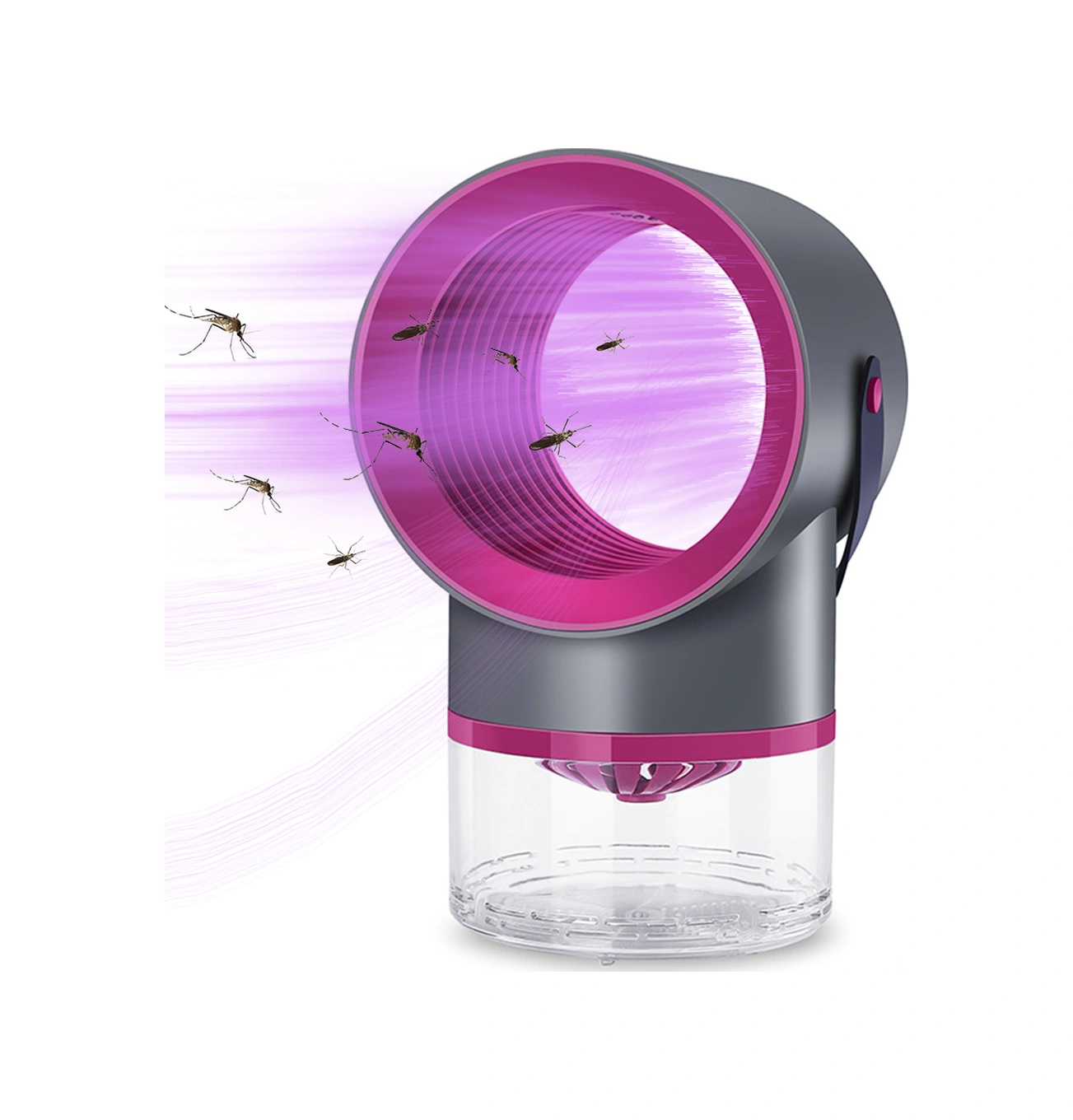 Youmex Ev İçi Usb Uçak Zehirleyici Lambası - Sessiz 365nm Uv Işıkli Toplayıcı - Gri - Yetişkin Ve Bebek İçin Güvenli - Kolay Temizlenir