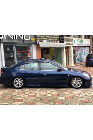 Honda Civic Vtec 2 Krom Cam Çıtası 4 Parça 2001-2005 Paslanmaz N11.697
