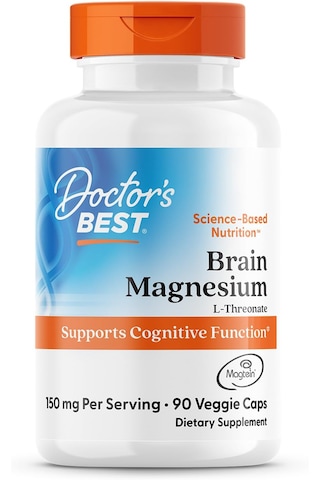 Doctors Best Brain Magnesium L-threonate With Magtein Supports Cognitive 90 Veggie Caps Aromasız