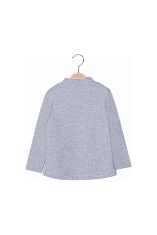 Zeyland Unisex Çocuk Yarım Balıkçı Bluz-grımelanj Gri Melanj
