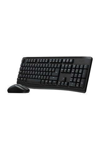 Rapoo X1800pro 13387 Kablosuz Tr Klavye Mouse Set Siyah Optik