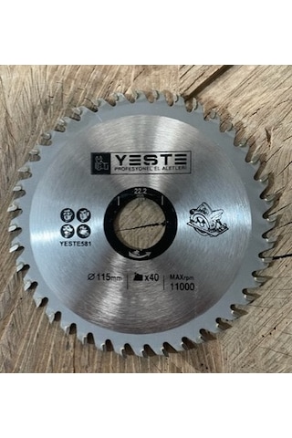 YESTE 115MM ELMAS TESTERE AHŞAP SUNTA MDF KESİCİ AVUÇ TAŞLAMALAR İÇİN