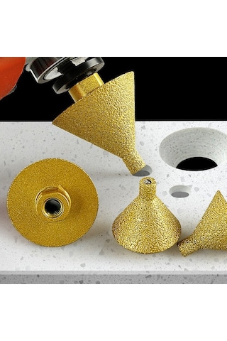 Pazly M10 Elmas Kaplama Matkap Ucu - Granit, Mermer, Fayans Delik Genişletme & Traslama Uçlu Matkap