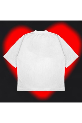 Startmore Comme Des Garçons Oversize Unisex Pamuklu Nefes Alan Kalın Kumaşlı Beyaz