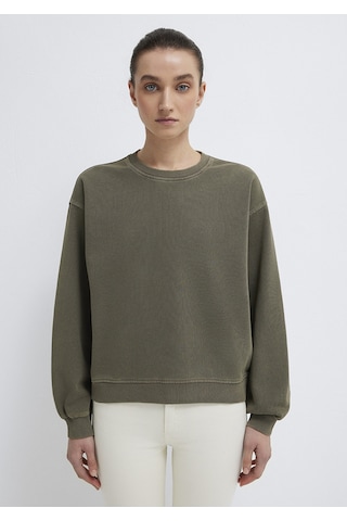 Mavi - Bisiklet Yaka Haki Sweatshirt 1s10475-80769 Haki