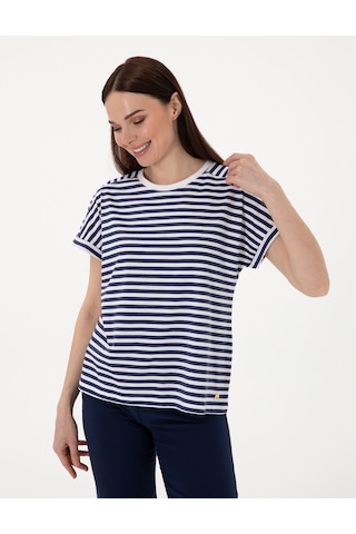 Pierre Cardin Kadın Beyaz Tişört 50305758-vr013 Beyaz