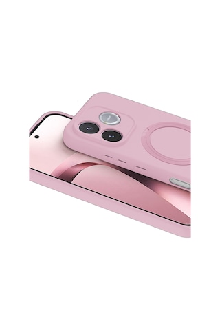 Huawei Honor 600 Lite Regal Magsafe Standlı Kapak - Açık Pembe AÇIK PEMBE