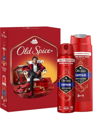 Old Spice Captain Duş Jeli 250 Ml+deodorant Sprey 150 Ml Set
