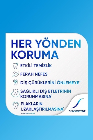 Sensodyne Tam Koruma + Beyazlatıcı Diş Macunu 50 ML