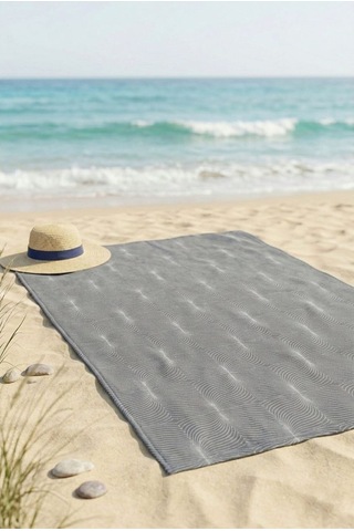 Deep Wave Antrasit Plaj Havlusu 70 X 150 Cm Antrasit