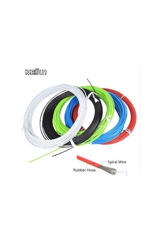2 Metre Bisiklet Dış Vites Kablosu + 2 Adet Vites Teli Renkli 001