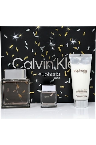 Calvin Klein Euphoria Edt 100 Ml + Edt 15 Ml+ After Shave 100 Ml Erkek Parfüm Seti Aromatik - Odunsu