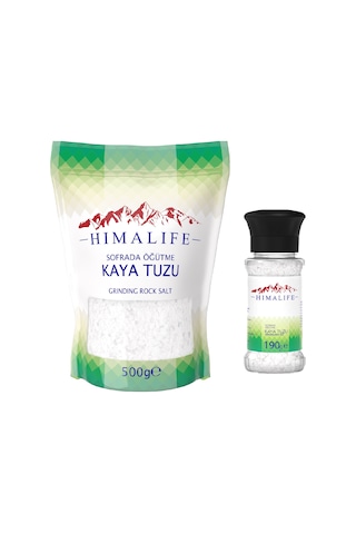 Himalife Sofrada Öğütme Kaya Tuzu 500 G + Değirmen 190 G