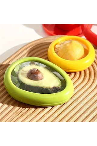 Brightnova 4 Parça Büyük Kapasiteli Kırmızı Yeşil Sarı Turuncu Meyve Saklama Kutusu Taze Tutucu Hava Geçirmez Bpa Free Buzdolabı Organizasyonu İçin Dayanıklı Abs Plastik -