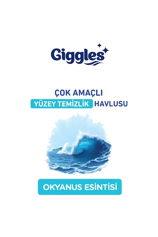 Giggles Xxl İz Bırakmayan Yüzey Temizlik Havlusu - Beyaz Sabun-çiçek Bahçesi-okyanus Esintisi 300 Havlu Beyaz