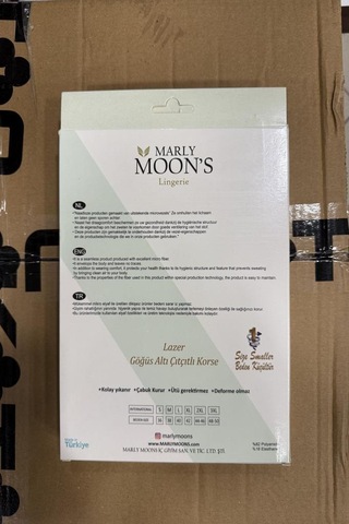 Hipatu Lazer Kesim Göğüs Altı Paçalı Korse Sıyah