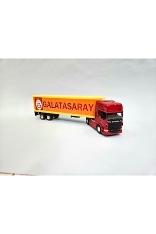 Welly 1/64 Ölçek Scanıa R730 Galatasaray Tır Maketi 24 Cm Boy