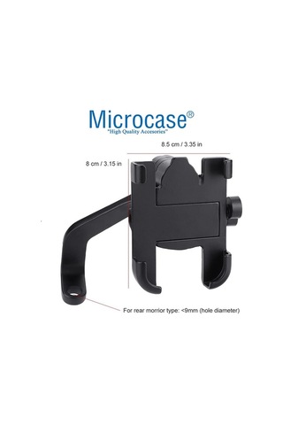 360 Bisiklet Motosiklet Ayna Bağlantılı Telefon Tutucu Aliminyum